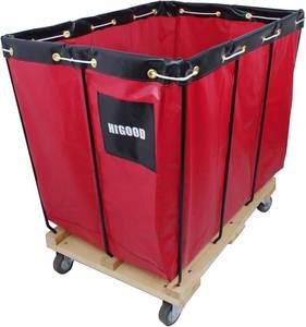 lot 9223 image: $230 Basket Trucks Red 12-Bushel Knock-Down Truck, 15 cu ft, 600 lb