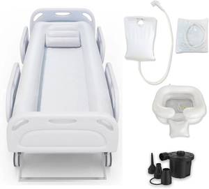 lot 9240 image: $85 Medical Inflatable Bathtub Bed Bath Kit for Reduced Mobility