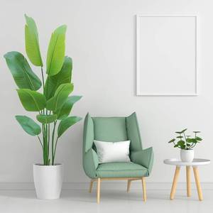 lot 9254 image: $54 Bird of Paradise 5ft Artificial Plant with 10 Trunks   Silk Floor