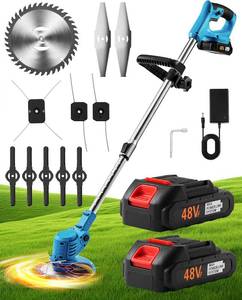 lot 9270 image: $50 Cerulean Cordless Weed Wacker & String Trimmer, 48V for Lawn Care