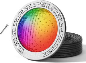 lot 9273 image: $161 12 VAC Color-Changing LED Pool Light, 10in, 7 Shows  5 Colors