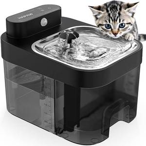 lot 9280 image: $70 Cat Water Fountain 101oz3L Capacity Tank, Wireless Automatic