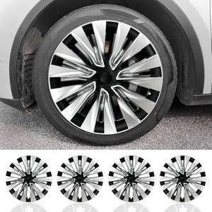 lot 9283 image: $126 Tesla Model Y 19-inch Wheel Rim Protector 4PCS Hubcaps