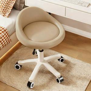 lot 9286 image: $57 Rolling Stool, Ergonomic Swivel, Adjustable Height, Wheels, Khaki