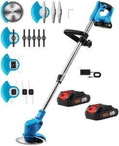 lot 9293 image: $66 Lightweight 48V Cordless Weed Eater, Trimmer with Fast Charger