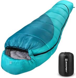 lot 9382 image: $50 Mummy Sleeping Bag  15-45  Extreme 3-4 Season for Adults
