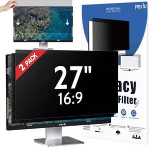 lot 9386 image: $70 Peslv 2-Pack 27-Inch Privacy Screen for 169 Monitor, Spy Filter