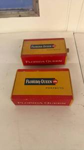 lot 9 image: Florida Queen Perfecto Cigars 2 Empty Boxes