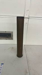 lot 41 image: Large Cylindrical Metal Tube Open Top Closed Base