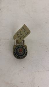 lot 60 image: Combination Padlock with Dial and Red Center Button&nbsp