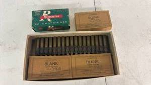 lot 83 image: Lake City .30 M1909 Blank Cartridges Lot LC 13430 &amp Remington 50-Count Box WW2