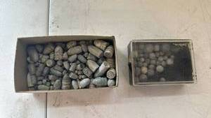 lot 95 image: Lot of Lead Bullets Mixed Caliber Assorted Shapes Sizes