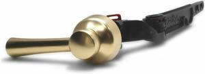 lot 252 image: Korky 6094BP StrongARM Tank Lever, Universal to Fit Front Angled Side Left and Right Mount Toilets, Brushed Gold, Simple Style - Retail $21