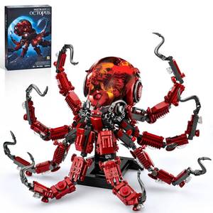 lot 258 image: XITALAXU Mechanical Octopus Building Sets for Adult, Ocean Animal Collection Toy with Display Stand and Light, Home Office Decor and Idea Gift for Teen 14(882PCS) - Retail $29