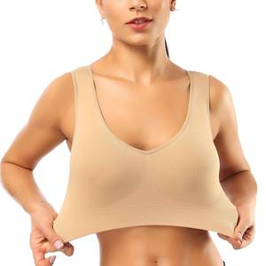 lot 327 image: BESTENA Sports Bras for Women, Seamless Comfortable Large Yoga Bra with Removable Pads Large - Retail $13