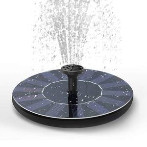 lot 367 image: Solar Fountain Water Pump for Bird Bath, New Upgraded Mini Solar Powered Fountain Pump 1.5W Free Standing Solar Panel Kit Water Fountain for Garden, Pond, Pool, and Outdoor - Retail $9