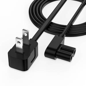 lot 397 image: AGVEE 5ft 90 Degree Power Cord for Sony PS5PS3 Slim, Xbox Series SX, Xbox One SX, 2 Prong C7 Universal TV Power Cable Replacement, Sleek Minimalist Design, Black - Retail $9