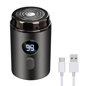 lot 414 image: Electric Mini Razor Pockets Shaver for Men,Floating Big Shave Head Quick Shave, Waterproof IPX7 Mini Portable Shaver,USB C Charge LED Power Display Mini Trimmer, Great for Travel,Car,Home Use (Gray) - Retail $20