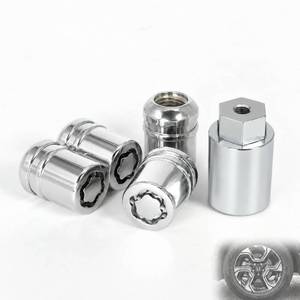 lot 419 image: Anti-Theft Wheel Lock Lug Nuts, M12x1.5, 4-Piece Set  1 Hex Key, Compatible with Honda Accord, CR-V, Civic, HR-V��Replace 08W42-SNA-101 - Retail $33