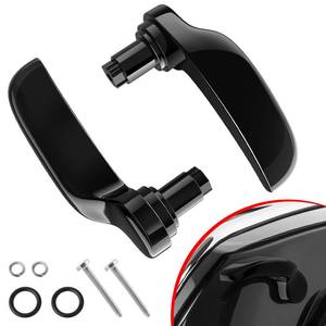 lot 421 image: Amazicha Saddlebag Latch Kit Stainless Steel Saddle Bag Lifter Gloss Black fit for Harley Davidson Touring Street Glide Electra Glide Road King Road Glide Ultra Limited FLHR FLHT FLHX FLHTK 2014-2024 - Retail $26