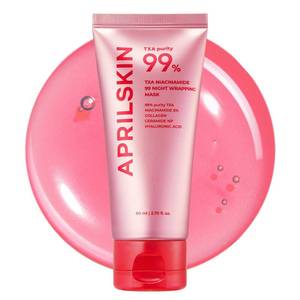 lot 441 image: APRILSKIN TXA Niacinamide 99 Overnight Wrapping Mask  99% High-Purity TXANiacinamide for Uneven Skin Tone  Overnight Skin Booster for Toning Care, Firming & Pore Care  80ml, 2.70 fl.oz. - Retail $11