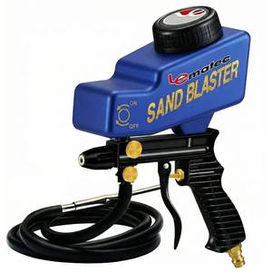 lot 454 image: PRE OWNED SEE PHOTOS, AS IS LE LEMATEC Sand Blaster Gun Kit for Air Compressor Rust Removal - Retail $68