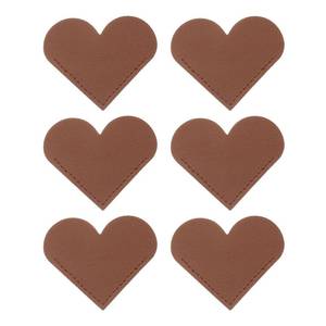 lot 457 image: uxcell 10Pcs Leather Heart Bookmarks, Corner Bookmarks Book Marks Page Markers Cute Page Clip for Men Women Teacher Reader Book Lover Writers (Brown) - Retail $9