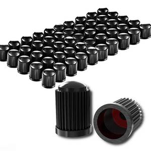 lot 477 image: CKAuto 50 Pack Tire Valve Caps, Plastic Valve Stem Caps with O Rubber Seal, Universal Stem Covers for Cars, SUVs, Bike and Bicycle, Trucks, Motorcycles, Airtight Seal Dust Proof, Black 5 Dollar Item - Retail $6