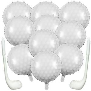 lot 484 image: 12Pcs Golf Balloons Set GolfBall Golf Club Balloons for Birthday Party, Golf Themed Party Decorations Supplies - Retail $6