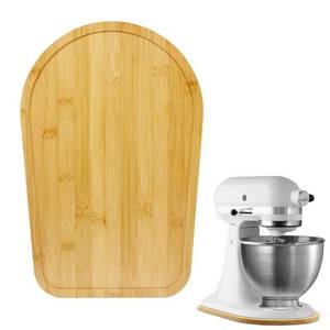 lot 497 image: Compatible with Kitchen aid 4.5-5 Qt Bamboo Mixer Slider - Appliance Slider for Tilt Head Kitchen aid Stand Mixer Artisan, Countertop Storage Mover Sliding Tray Accessories Attachments - Retail $18