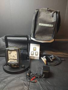 lot 321 image: Humminbird PiranhaMAX 160 Portable Fish Finder Complete Set, Never Used