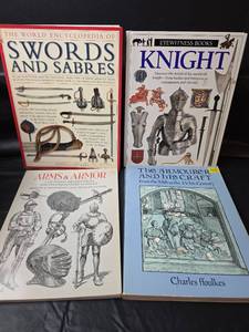 lot 343 image: 4 Books Medieval Weapons Armor Knights Swords Sabres History