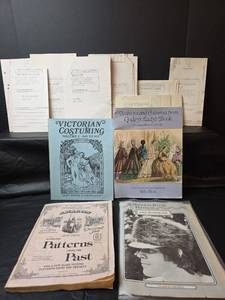 lot 347 image: Victorian Costuming, Godeys Ladys Book, Patterns From the Past, and More