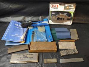 lot 391 image: PEX Pocket Crimper, DuPont HT 208A Crimper, Sharpening Stones & Whetstones