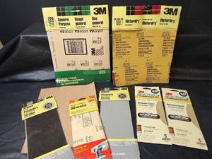 lot 392 image: 3M Sandpaper and Sanding Supplies
