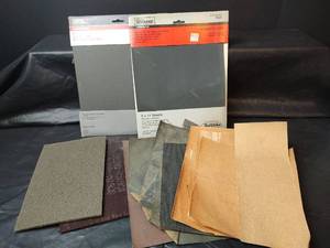 lot 393 image: Silicon Carbide Waterproof Sandpaper and More