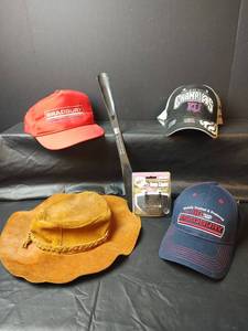lot 424 image: Leather Hat with Caps and Cap Light