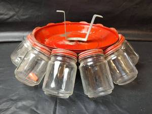 lot 488 image: Homemade Carousel Screw and Nail Holder