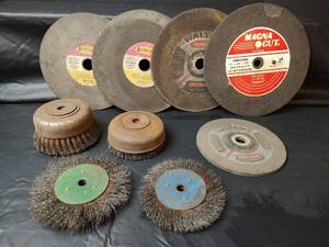 lot 491 image: Grinding Wheels and Wire Brushes