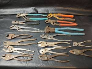 lot 514 image: Assorted Pliers and Adjustable Wrenches