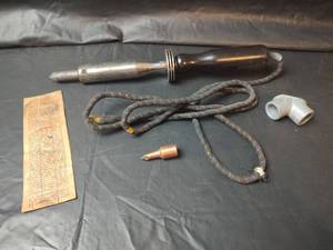 lot 588 image: Soldering Iron with Cloth Cord and Instructions