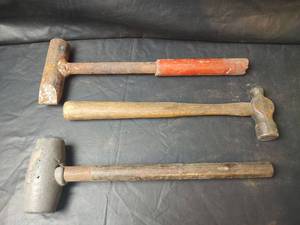 lot 632 image: Mallets and Hammer