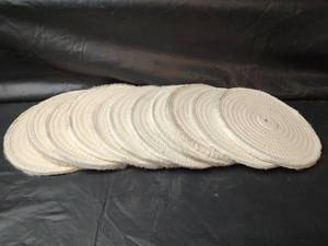 lot 660 image: Cotton Buffing Wheel Polishing Pads, 8 Inch, Qty 11