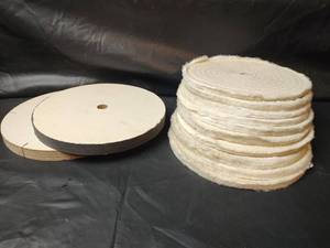 lot 661 image: Cotton Buffing Polishing Pads (10)and Wheels