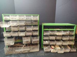 lot 690 image: Multi-Drawer Storage Organizer includes Assorted Hardware