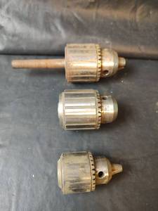 lot 699 image: Jacobs Chucks with Taper Shanks 16-38in, 564-12in  and TARER CAPO-12