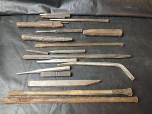 lot 705 image: Chisels, Punches and Pry Bars