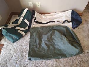 lot 780 image: Duffel Bag, Waterproof Bag and Cotton Nylon Bag with Back Strap