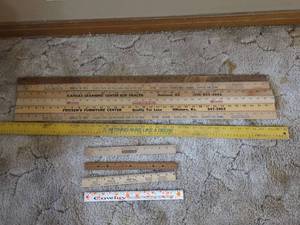 lot 813 image: Promotional RulersYard Sticks with Various Businesses Kansas