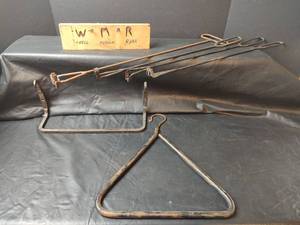 lot 833 image: Steak Brands, Dinner Bell Triangle and Towel Holder